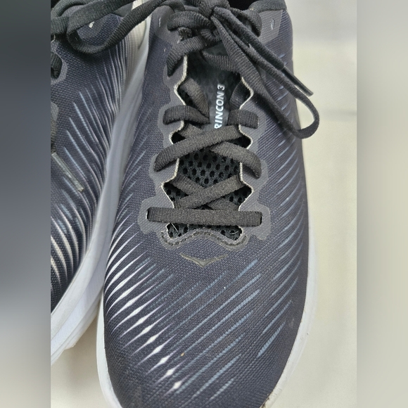 HOKA Black and White Running Shoes Size 8.5B One One - Picture 4 of 16